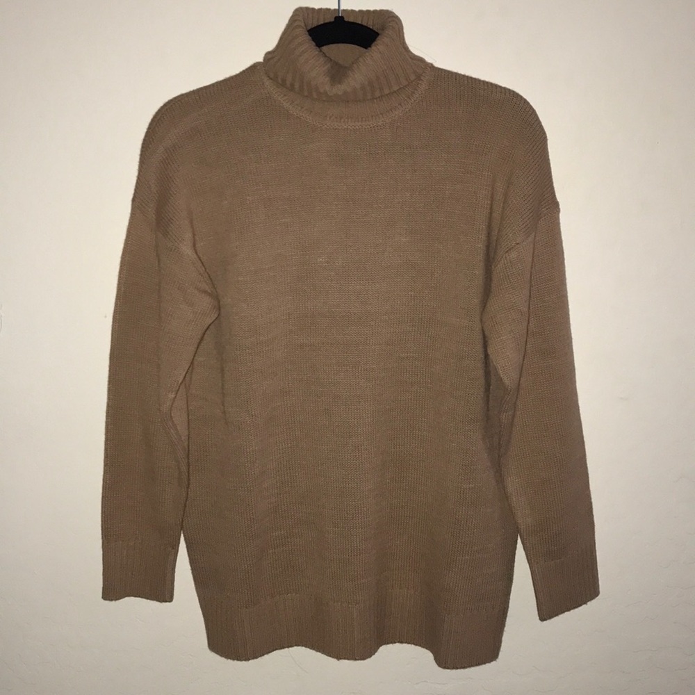 Tan Turtleneck Sweater from Forever 21